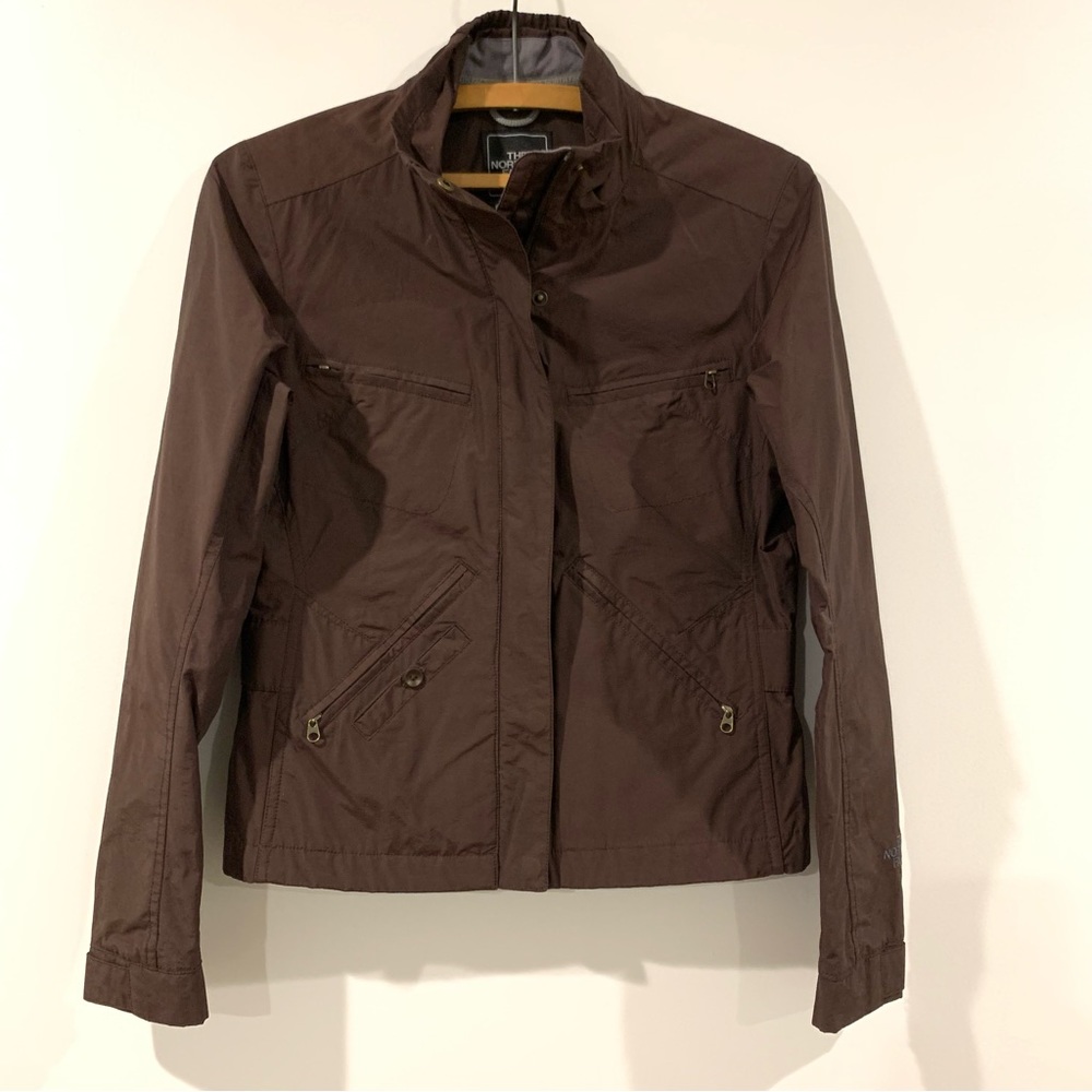 Brown Bomber Style Light Jacket